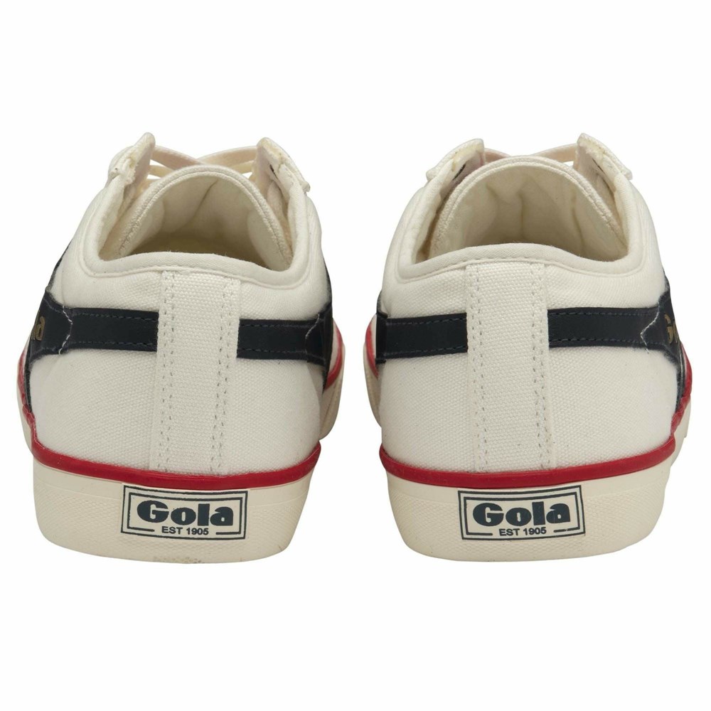 Gola Vegan Classics Comet Plimsoll Men Sneakers White / Navy / Red | FRHJAU053