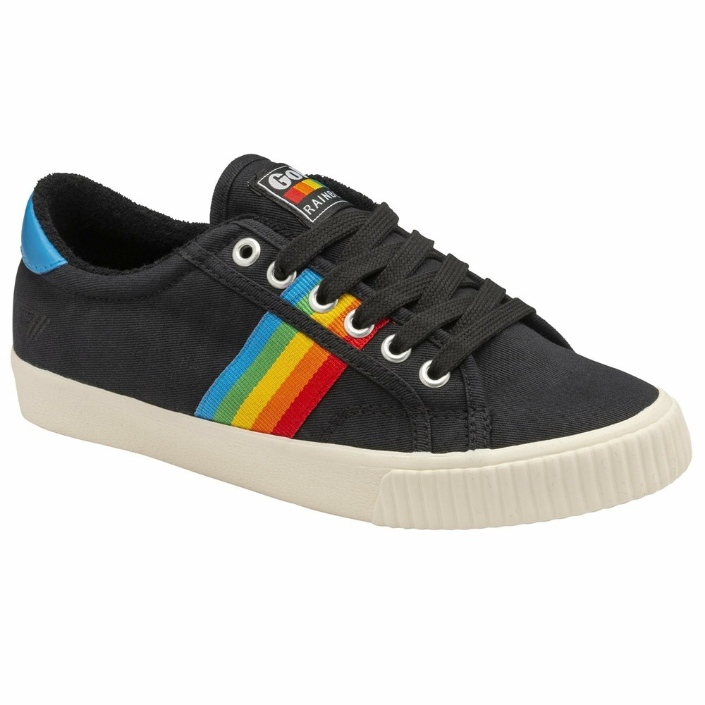 Gola Vegan Classics Tennis Mark Cox Rainbow II Women Sneakers Black / Multicolor | RJTPGL386