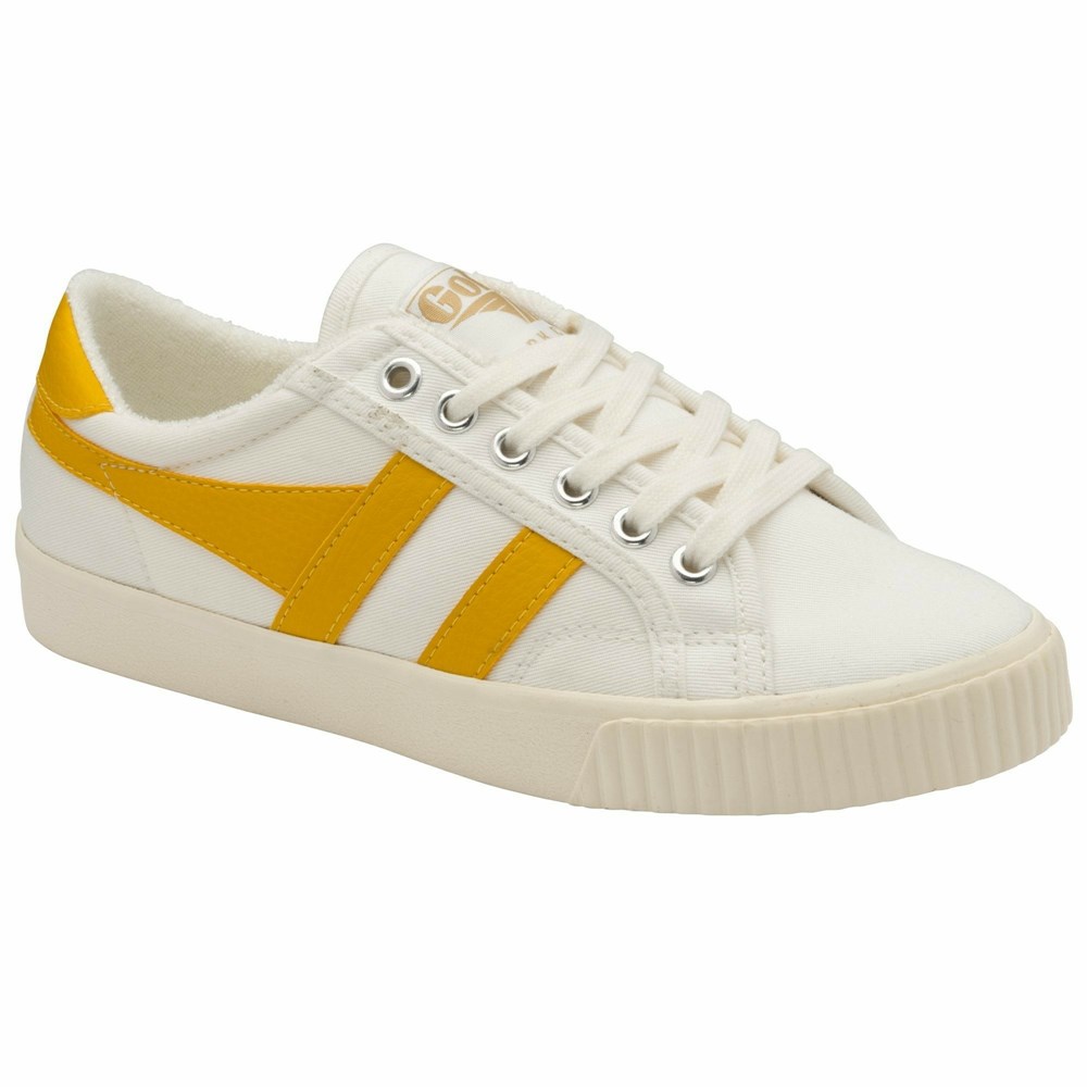 Gola Vegan Classics Tennis Mark Cox Women Sneakers White / Orange | BCVNHX985