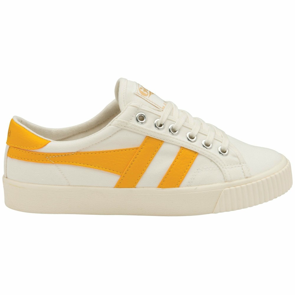 Gola Vegan Classics Tennis Mark Cox Women Sneakers White / Orange | BCVNHX985