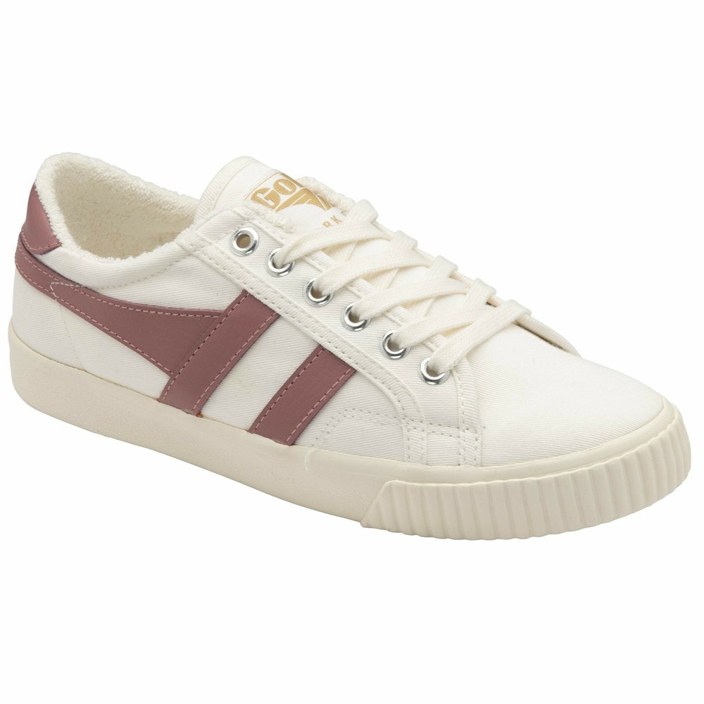 Gola Vegan Classics Tennis Mark Cox Women Sneakers White / Rose | GWBOIU829