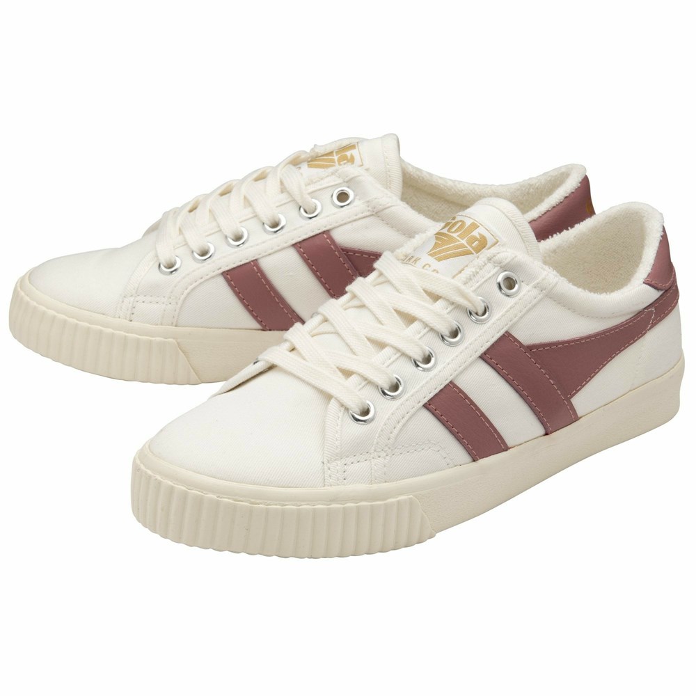 Gola Vegan Classics Tennis Mark Cox Women Sneakers White / Rose | GWBOIU829