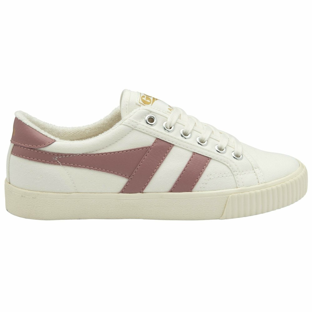 Gola Vegan Classics Tennis Mark Cox Women Sneakers White / Rose | GWBOIU829