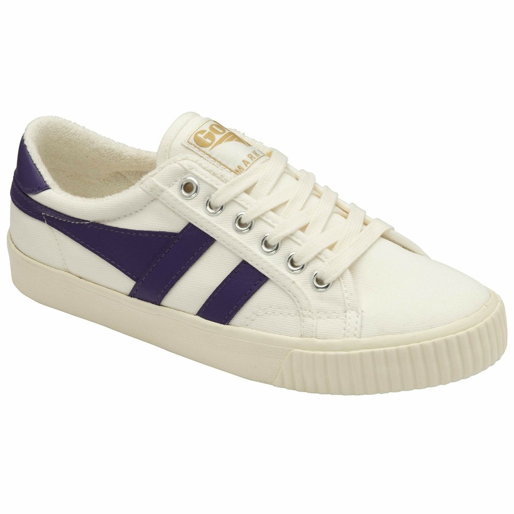 Gola Vegan Classics Tennis Mark Cox Women Sneakers White / Purple | PZLGFA793