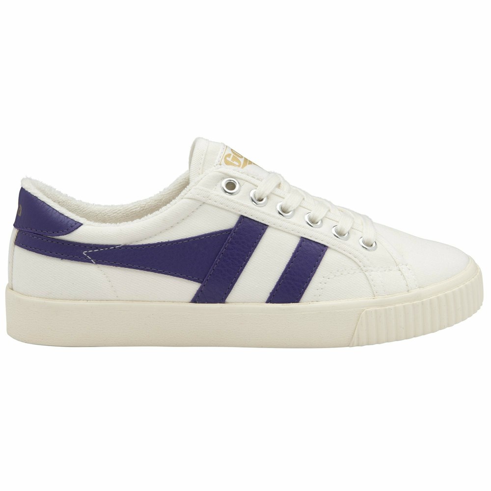 Gola Vegan Classics Tennis Mark Cox Women Sneakers White / Purple | PZLGFA793