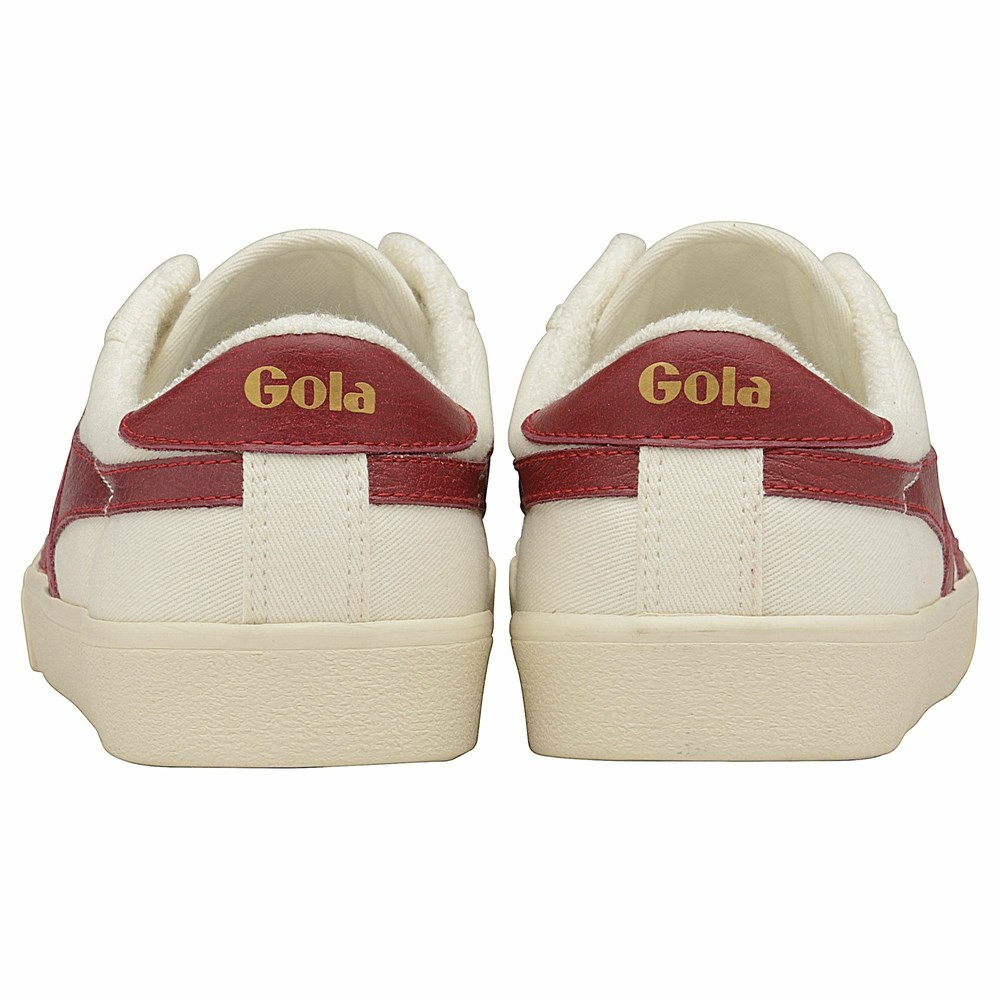 Gola Vegan Classics Tennis Mark Cox Women Sneakers White / Deep Red | DZAXNR682