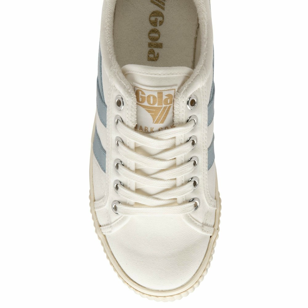 Gola Vegan Classics Tennis Mark Cox Women Sneakers White / Blue | CIYXLR243