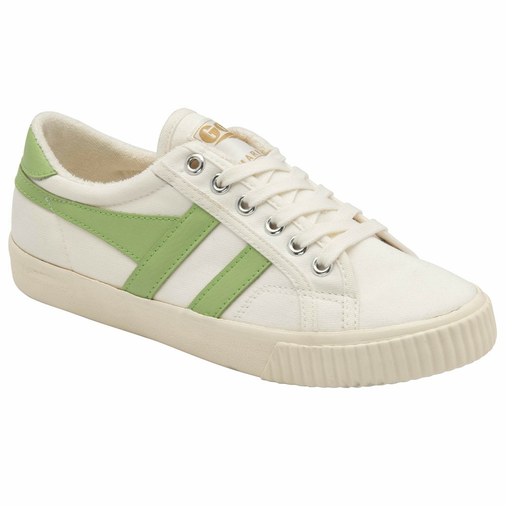 Gola Vegan Classics Tennis Mark Cox Women Sneakers White / Green | NTKGWL563