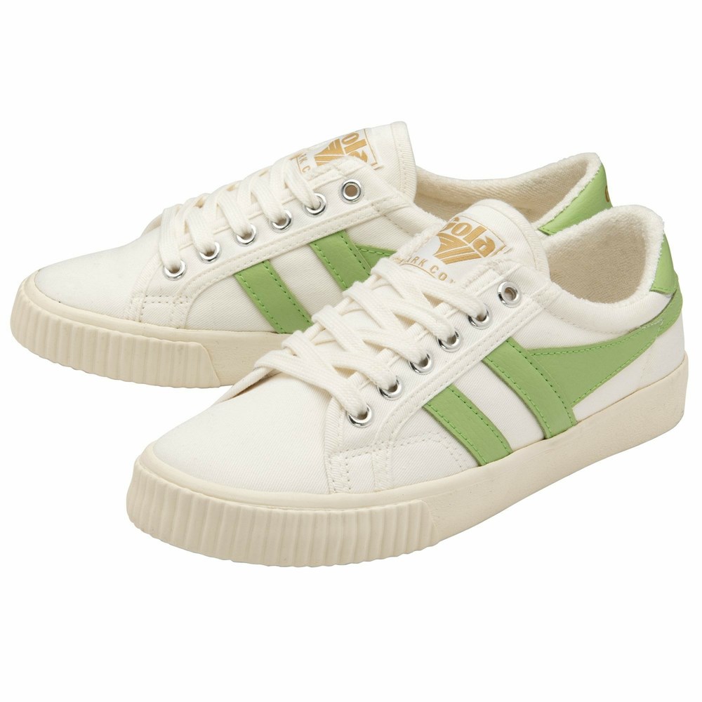 Gola Vegan Classics Tennis Mark Cox Women Sneakers White / Green | NTKGWL563