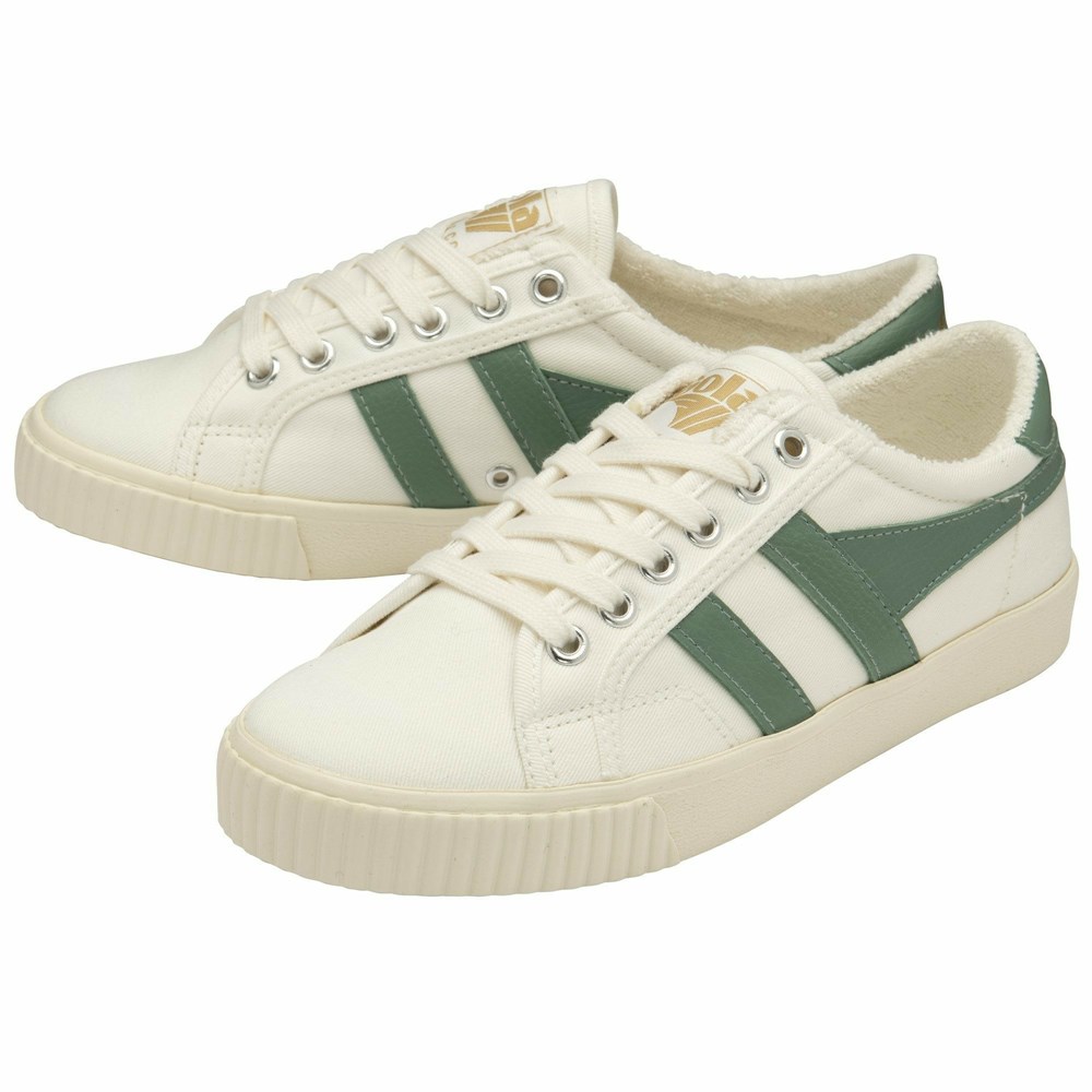 Gola Vegan Classics Tennis Mark Cox Women Sneakers White / Green White | XUKILT894