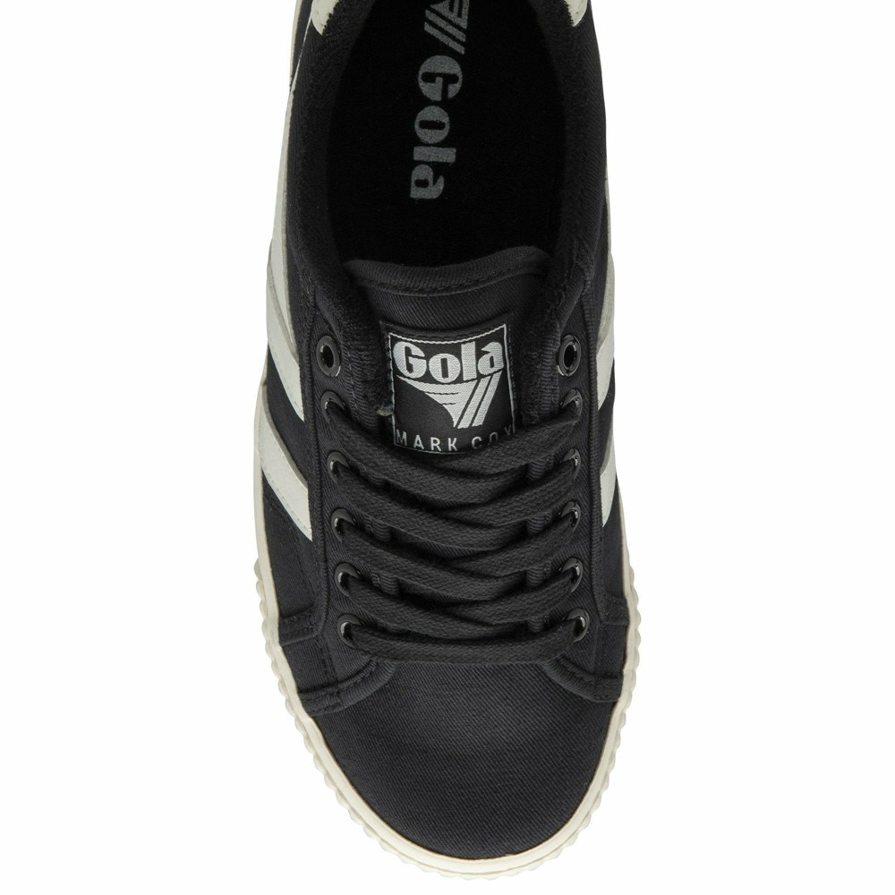 Gola Vegan Classics Tennis Mark Cox Women Sneakers Black / White | AMNOPT820