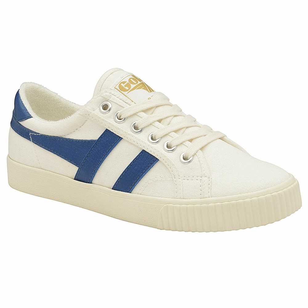 Gola Vegan Classics Tennis Mark Cox Women Sneakers White / Blue | WRHYKN958