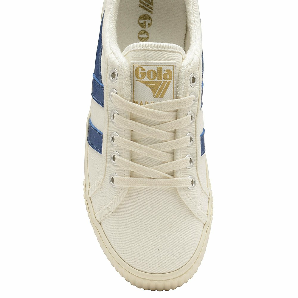 Gola Vegan Classics Tennis Mark Cox Women Sneakers White / Blue | WRHYKN958