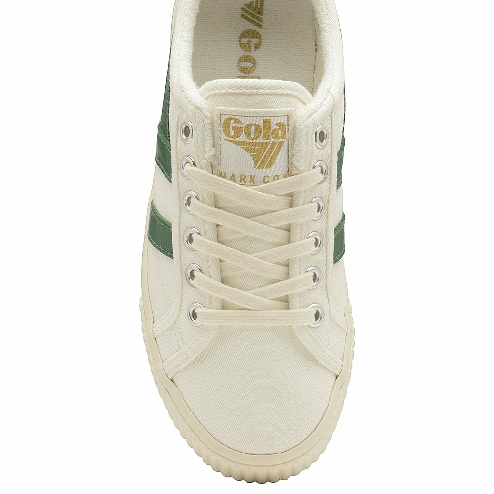 Gola Vegan Classics Tennis Mark Cox Women Sneakers White / Dark Green | LXMGOV817