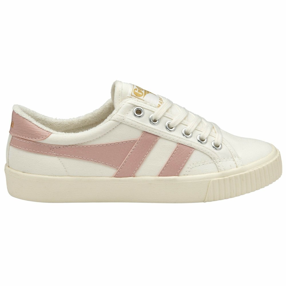 Gola Vegan Classics Tennis Mark Cox Women Sneakers White / Pink | BLPEYZ154