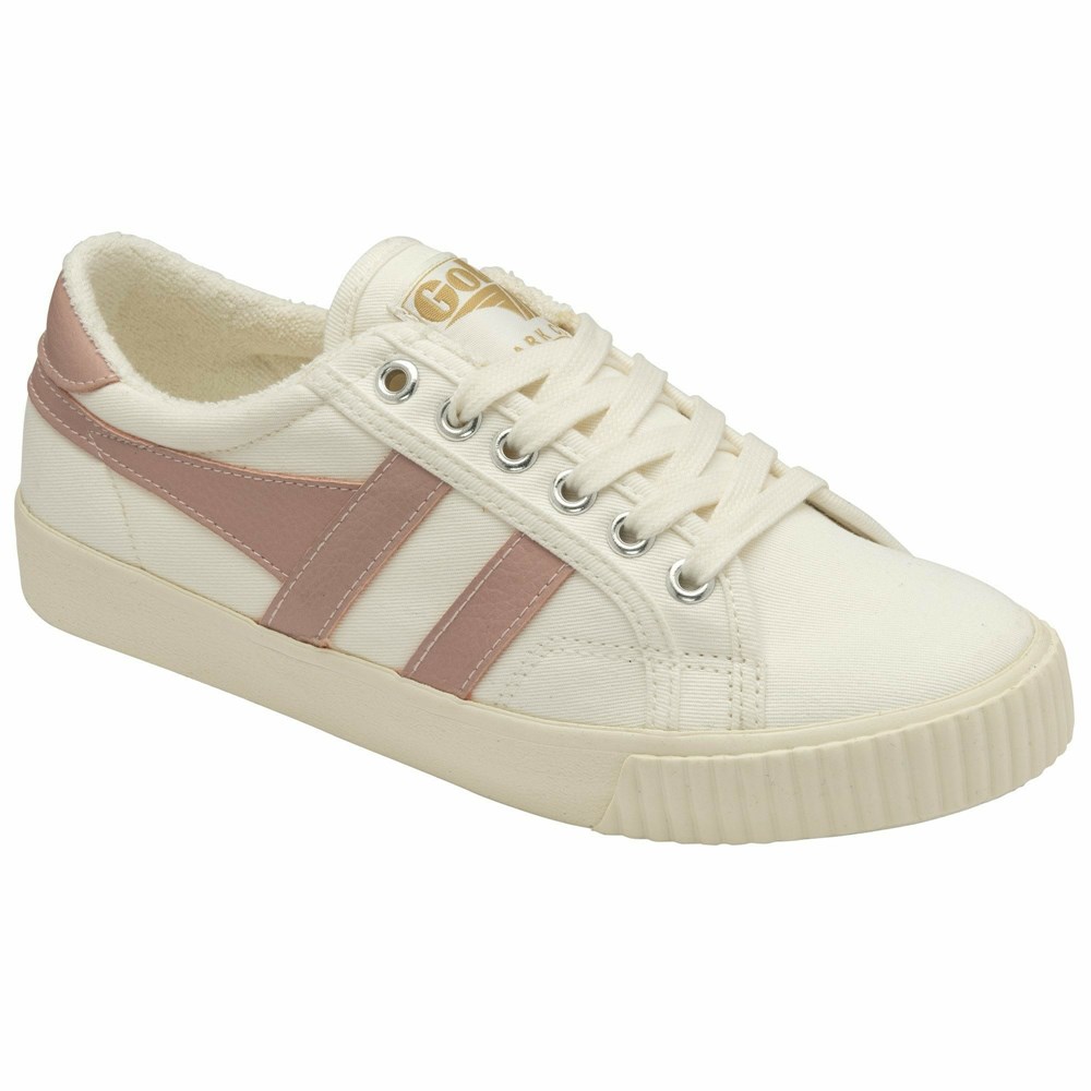 Gola Vegan Classics Tennis Mark Cox Women Sneakers White / Pink | BLPEYZ154