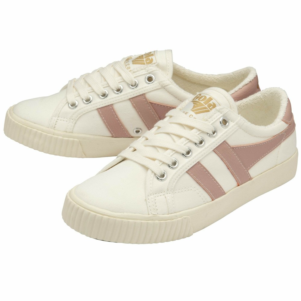 Gola Vegan Classics Tennis Mark Cox Women Sneakers White / Pink | BLPEYZ154